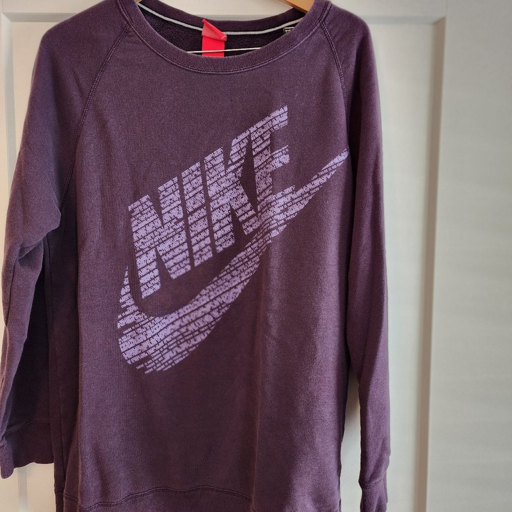 NIKE long purple sweatsheet